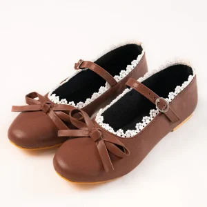 Vintage Mary Jane Ballet Flats in Brown